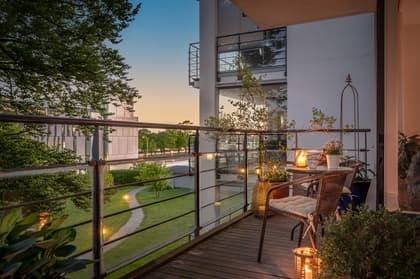 Balkong eller utsiktsbild