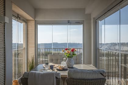 Balkong eller utsiktsbild