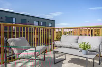 Balkong eller utsiktsbild