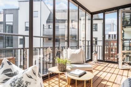 Balkong eller utsiktsbild