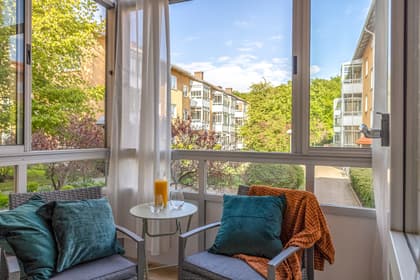 Balkong eller utsiktsbild