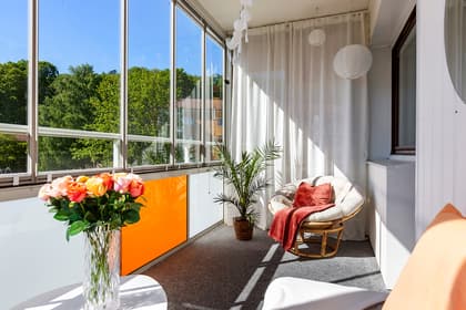 Balkong eller utsiktsbild