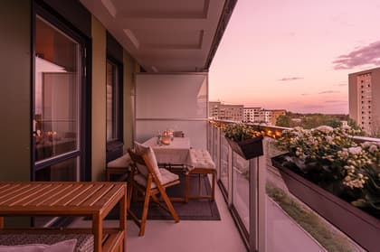 Balkong eller utsiktsbild