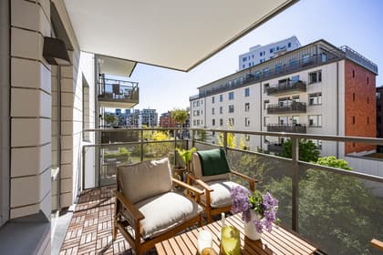 Balkong eller utsiktsbild