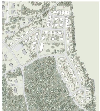 Illustrerad karta över fastigheten eller området