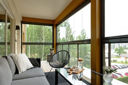 Balkong eller utsiktsbild