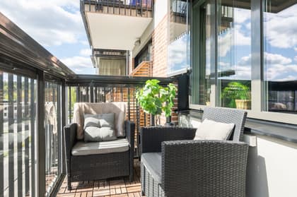 Balkong eller utsiktsbild