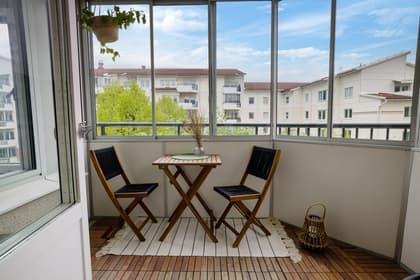 Balkong eller utsiktsbild