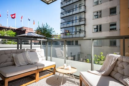 Balkong eller utsiktsbild