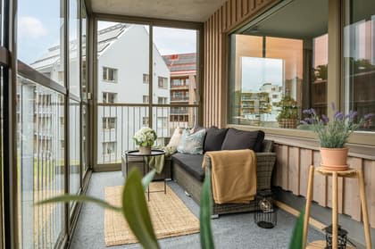 Balkong eller utsiktsbild