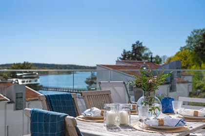 Balkong eller utsiktsbild