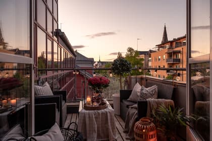 Balkong eller utsiktsbild