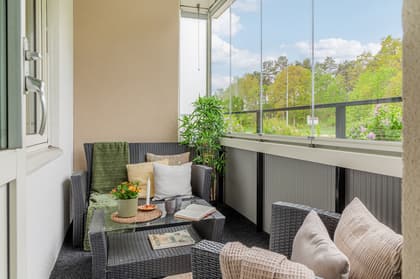 Balkong eller utsiktsbild