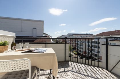 Balkong eller utsiktsbild