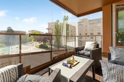 Balkong eller utsiktsbild