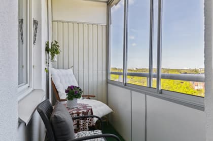 Balkong eller utsiktsbild