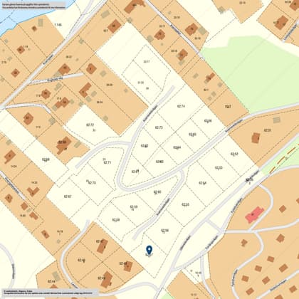 Illustrerad karta över fastigheten eller området