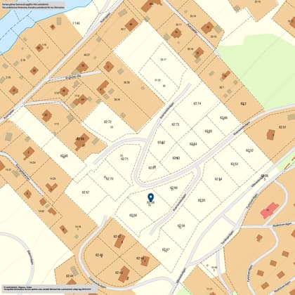 Illustrerad karta över fastigheten eller området