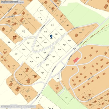 Illustrerad karta över fastigheten eller området