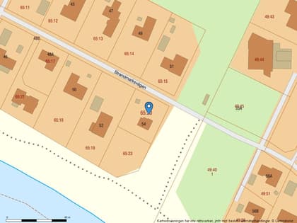 Illustrerad karta över fastigheten eller området