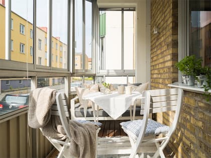 Balkong eller utsiktsbild