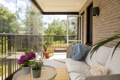 Balkong eller utsiktsbild