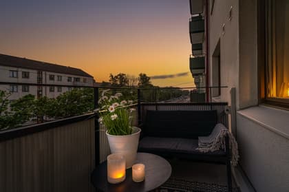 Balkong eller utsiktsbild