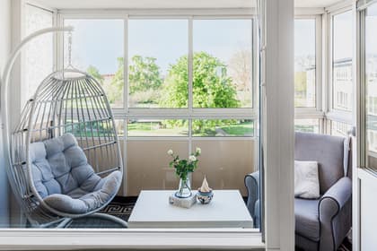 Balkong eller utsiktsbild