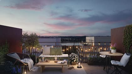 Balkong eller utsiktsbild