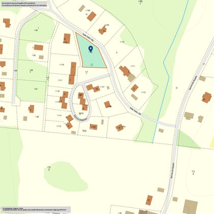 Illustrerad karta över fastigheten eller området