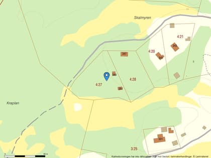 Illustrerad karta över fastigheten eller området