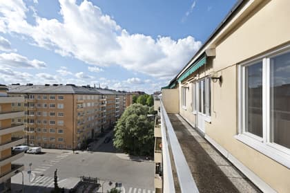 Balkong eller utsiktsbild