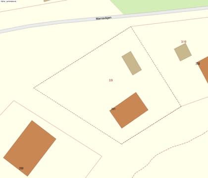 Illustrerad karta över fastigheten eller området