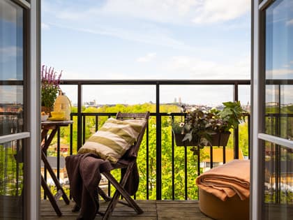 Balkong eller utsiktsbild