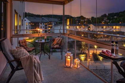 Balkong eller utsiktsbild