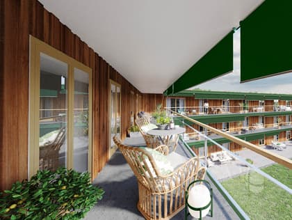 Balkong eller utsiktsbild