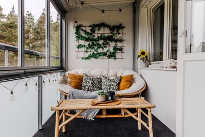 Balkong eller utsiktsbild