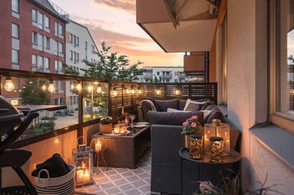 Balkong eller utsiktsbild