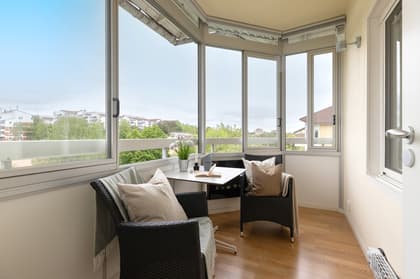 Balkong eller utsiktsbild