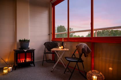 Balkong eller utsiktsbild