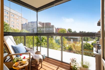 Balkong eller utsiktsbild