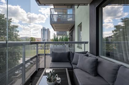 Balkong eller utsiktsbild