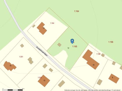 Illustrerad karta över fastigheten eller området