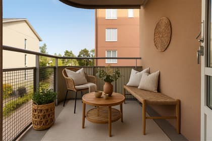 Balkong eller utsiktsbild