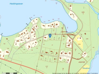 Illustrerad karta över fastigheten eller området