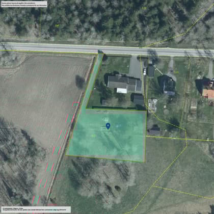 Illustrerad karta över fastigheten eller området