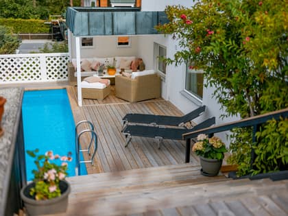 Balkong eller utsiktsbild