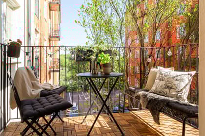 Balkong eller utsiktsbild