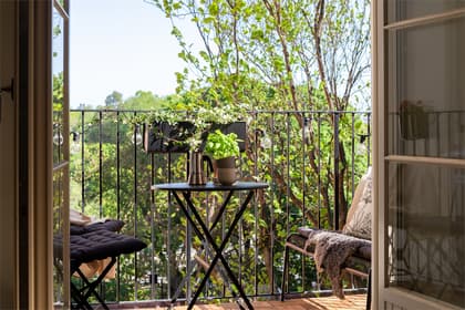 Balkong eller utsiktsbild