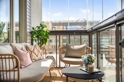 Balkong eller utsiktsbild